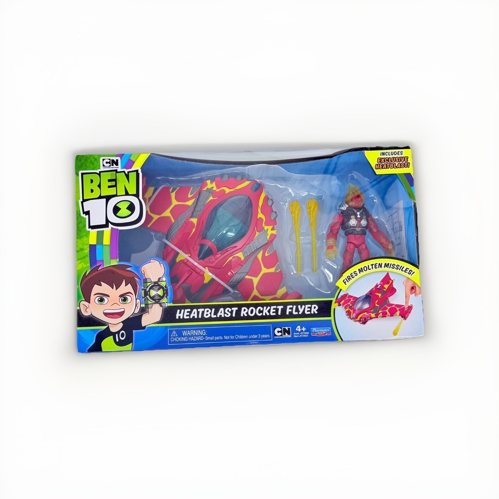 Playmates Ben 10 Heatblast Rocket Flyer Vehicle w/ Figure‎ CN 4+